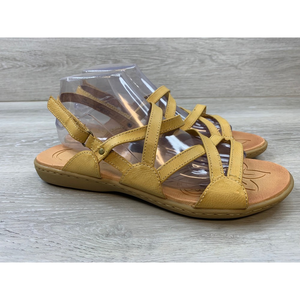 b.o.c. Born Concept Women's Tan Strappy Slingback Sandals 10 Casual Shoes